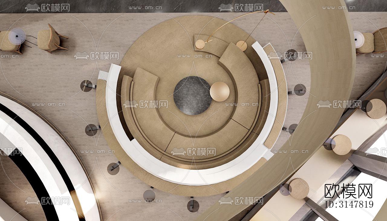 现代售楼处效果图下载（渲染图9）