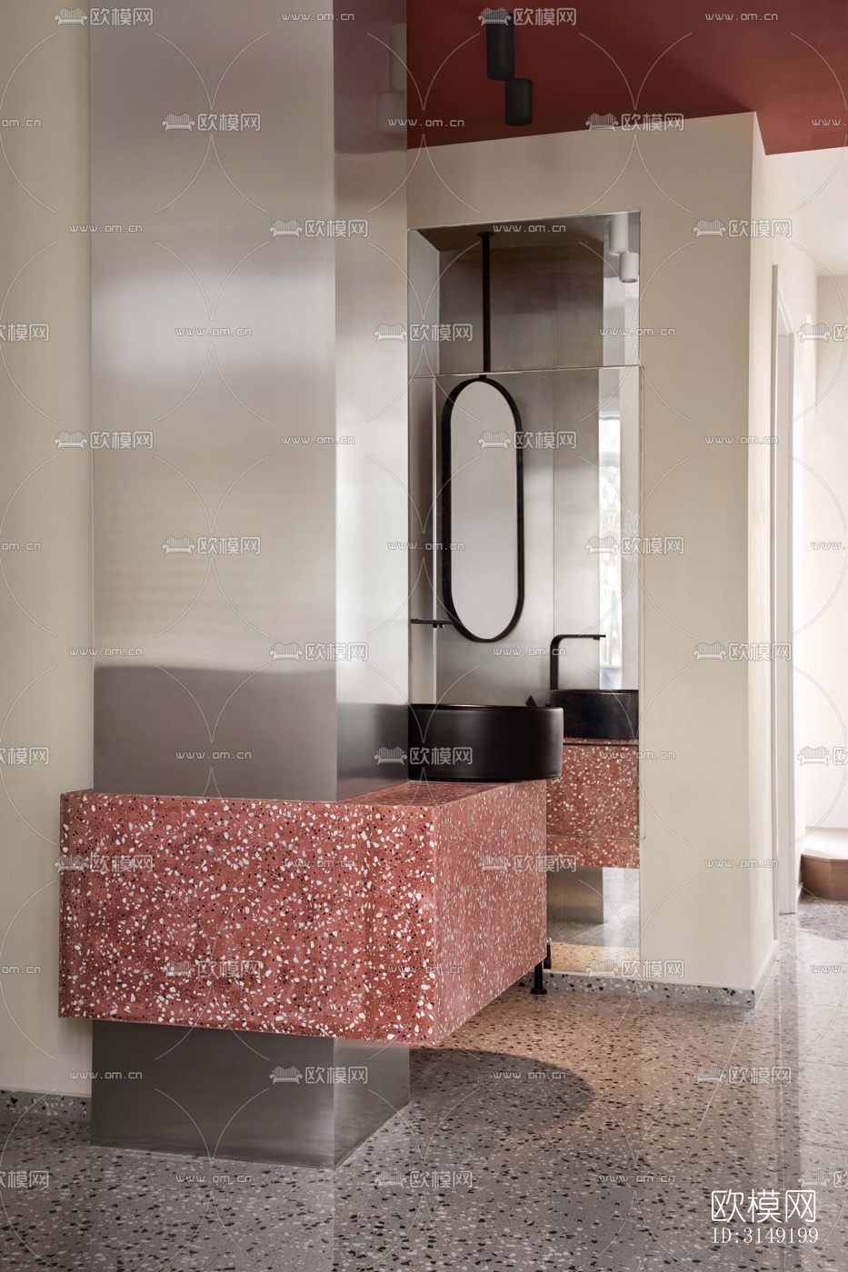 现代平层效果图下载（渲染图6）