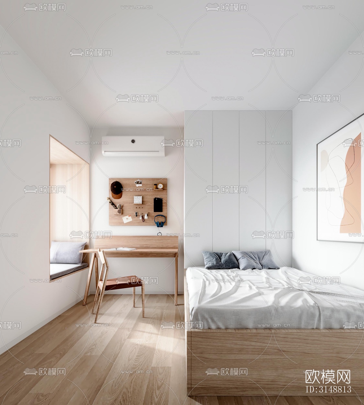 北欧平层效果图下载（渲染图9）