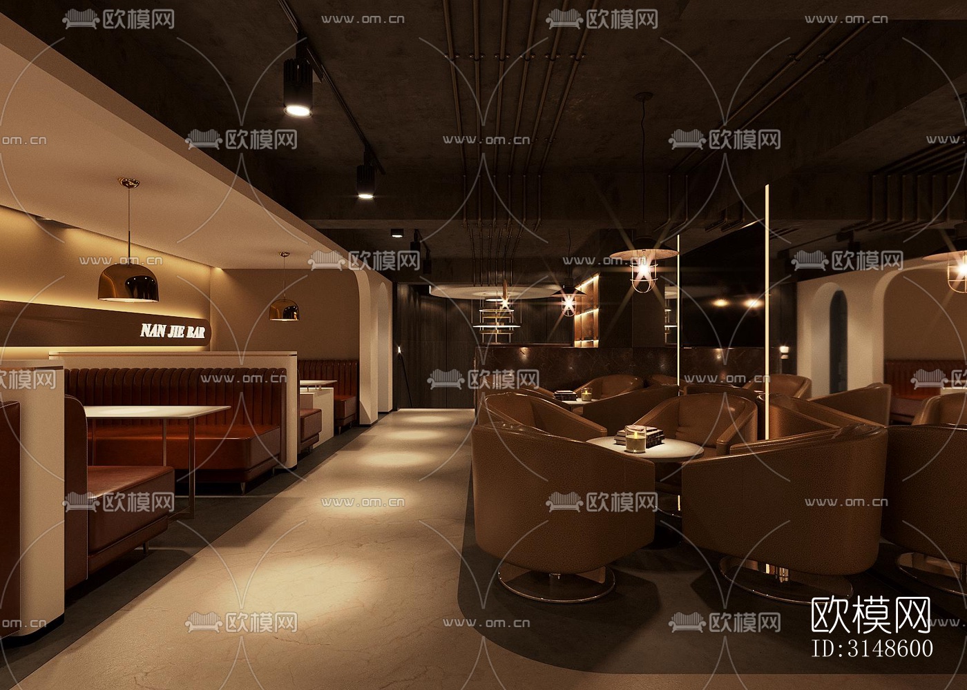 现代酒吧效果图下载（渲染图6）
