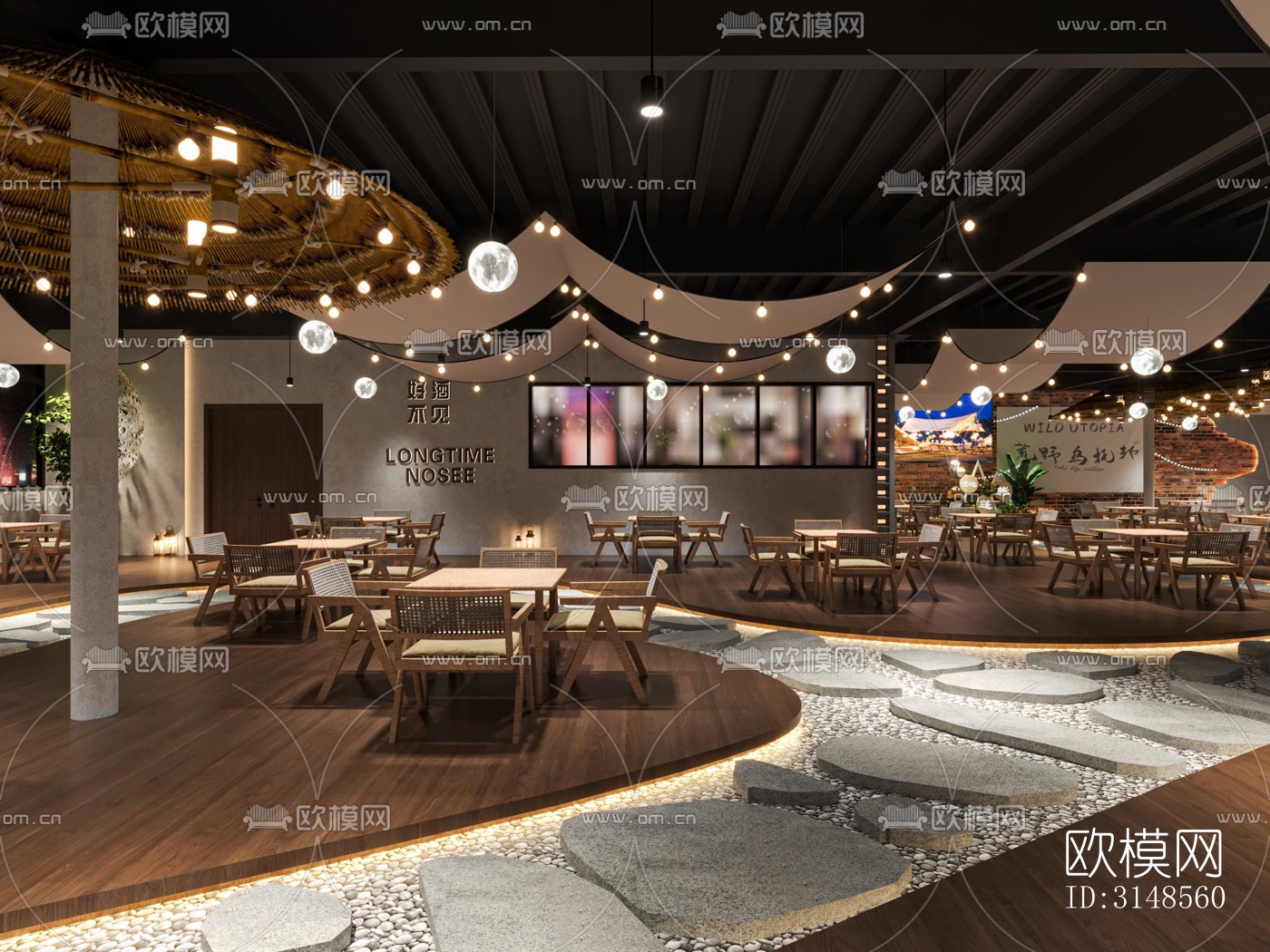 侘寂酒吧效果图下载（渲染图4）