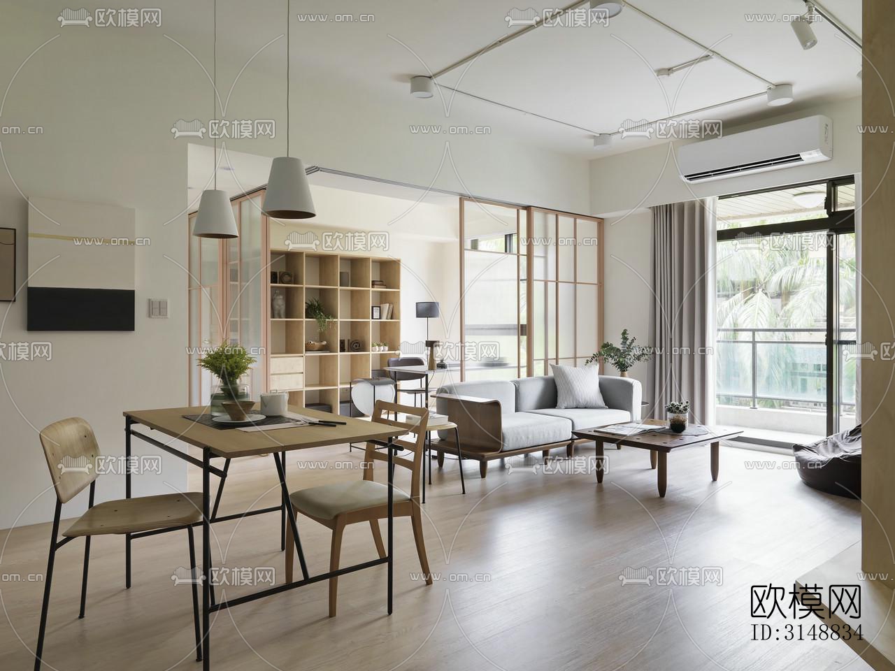 北欧平层效果图下载（渲染图17）