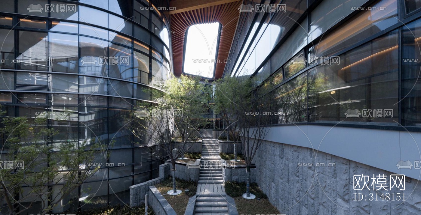 现代酒店民宿效果图下载（渲染图3）