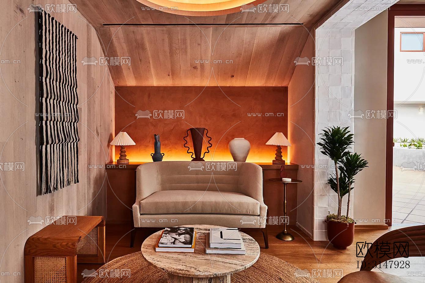 侘寂酒店民宿效果图下载（渲染图1）