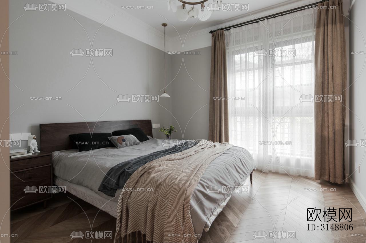 北欧平层效果图下载（渲染图15）