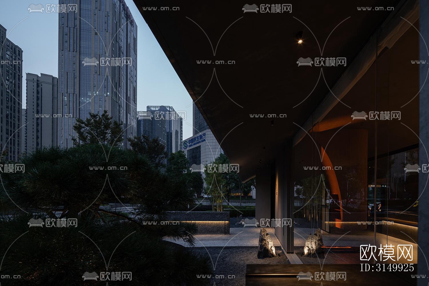 现代火锅烤肉效果图下载（渲染图15）