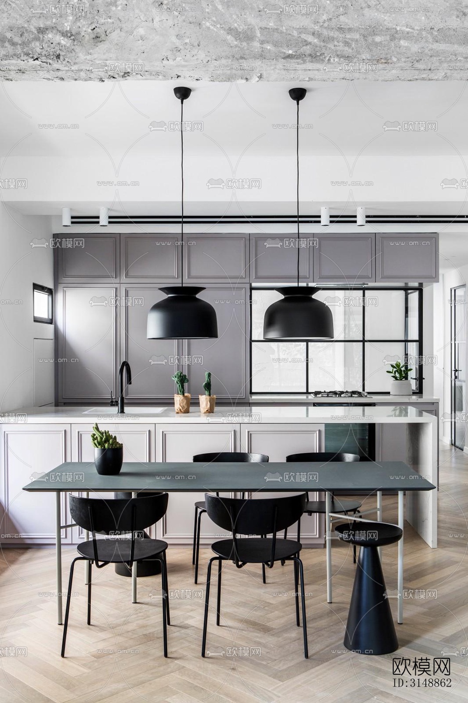 北欧平层效果图下载（渲染图4）