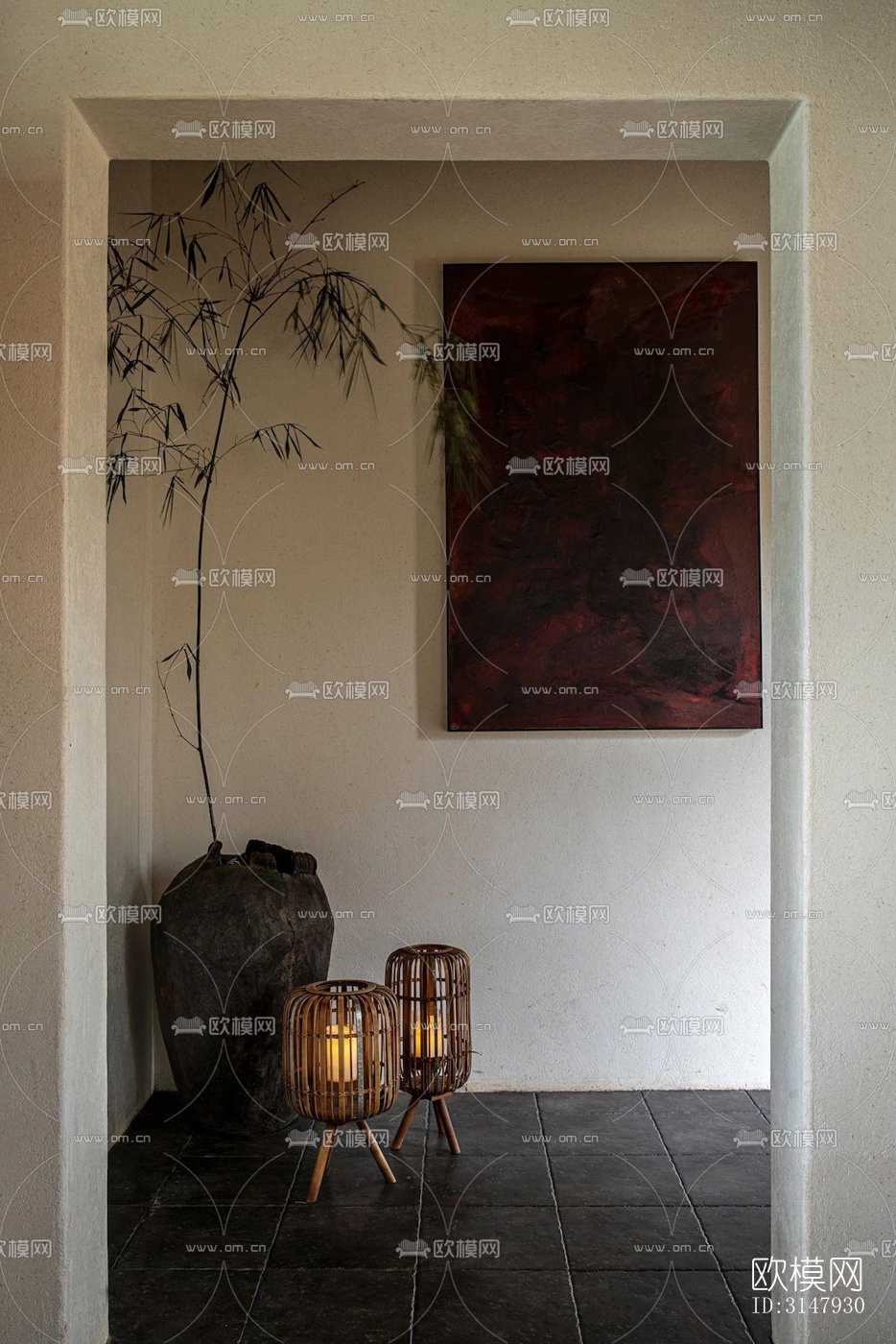 侘寂酒店民宿效果图下载（渲染图10）