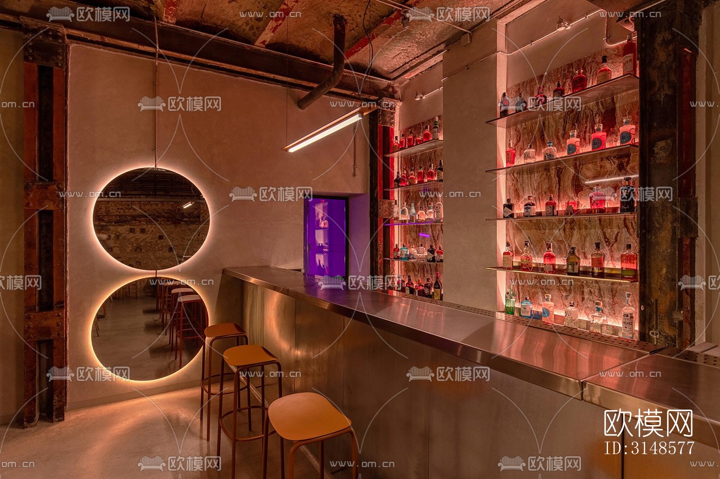 工业风酒吧效果图下载（渲染图15）