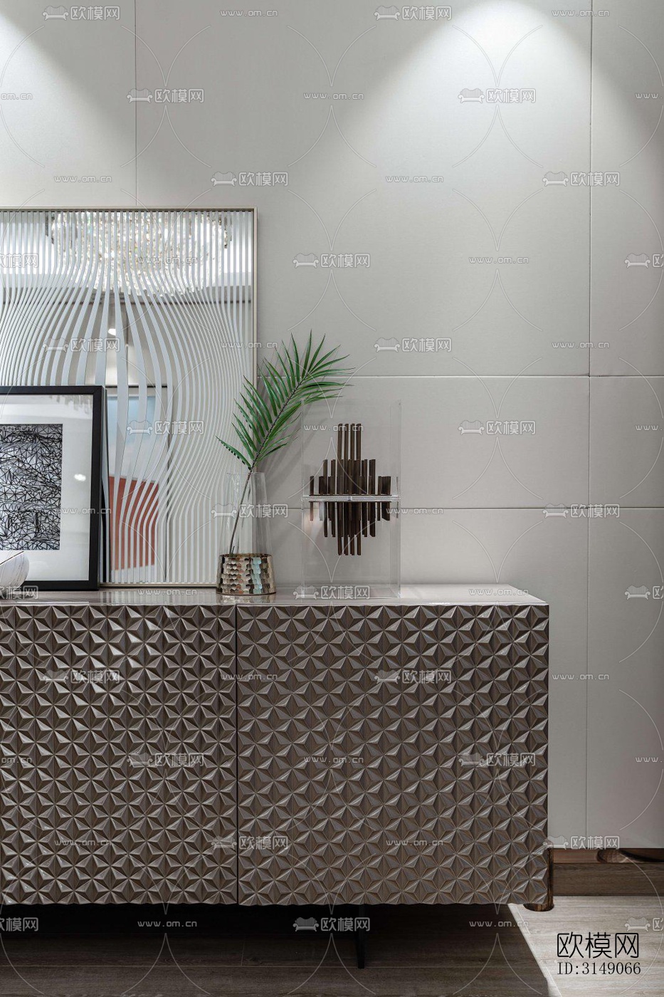 欧式平层效果图下载（渲染图5）