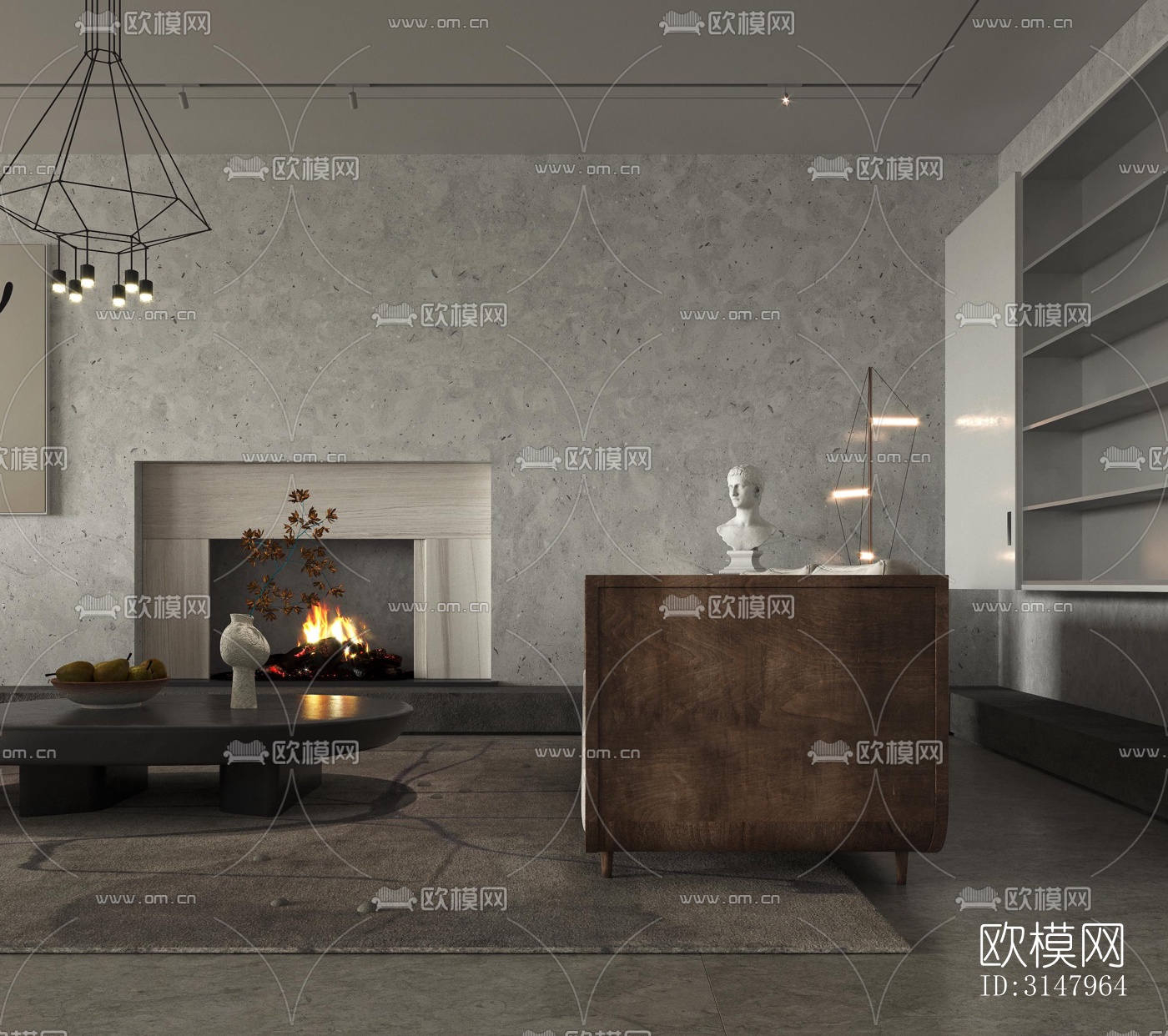 侘寂酒店民宿效果图下载（渲染图10）