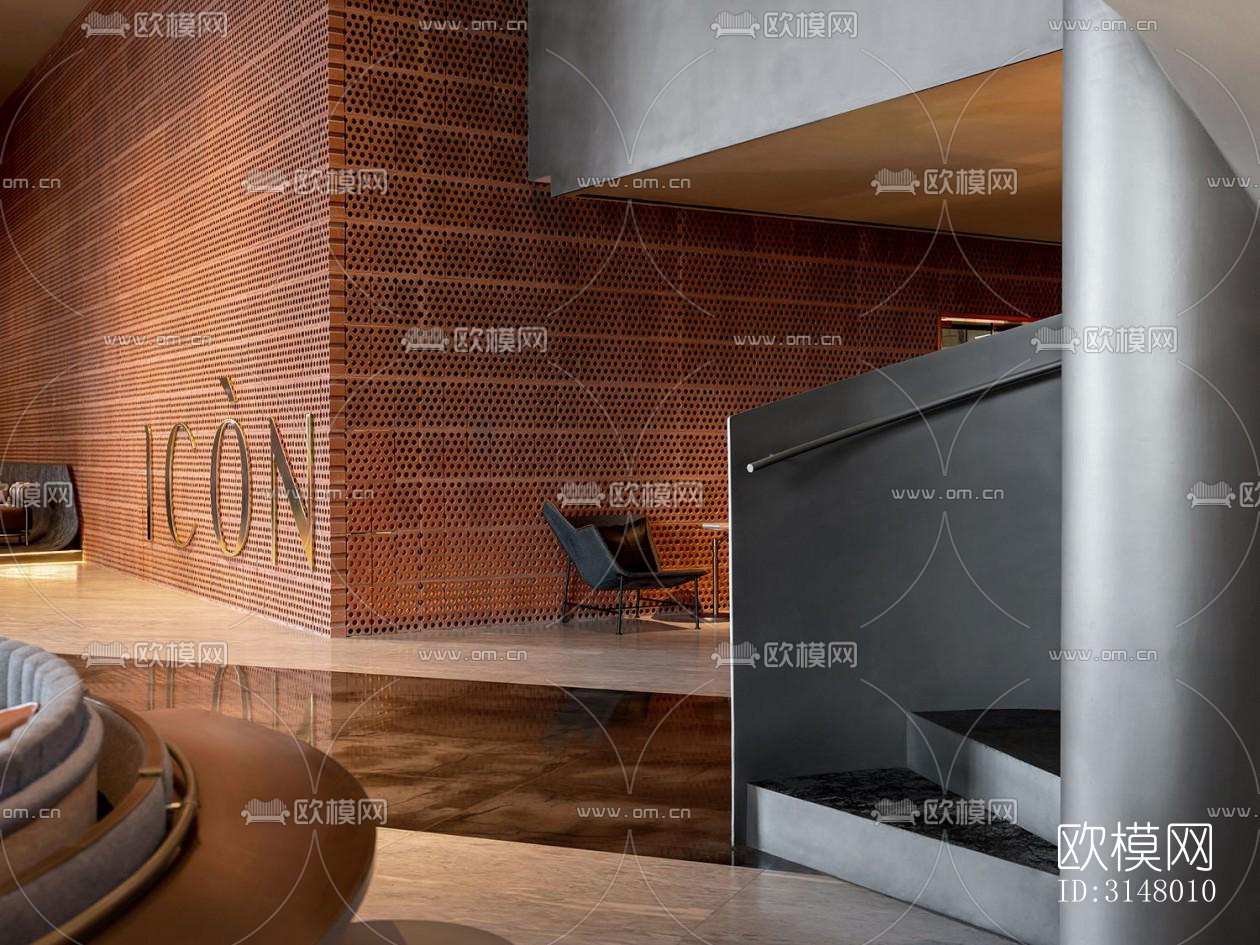 工业风酒店民宿效果图下载（渲染图1）