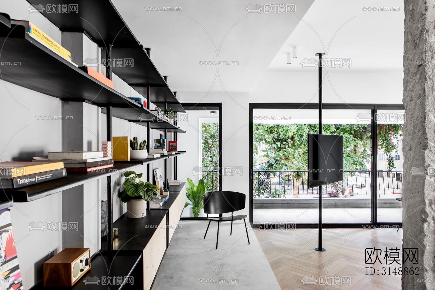 北欧平层效果图下载（渲染图1）