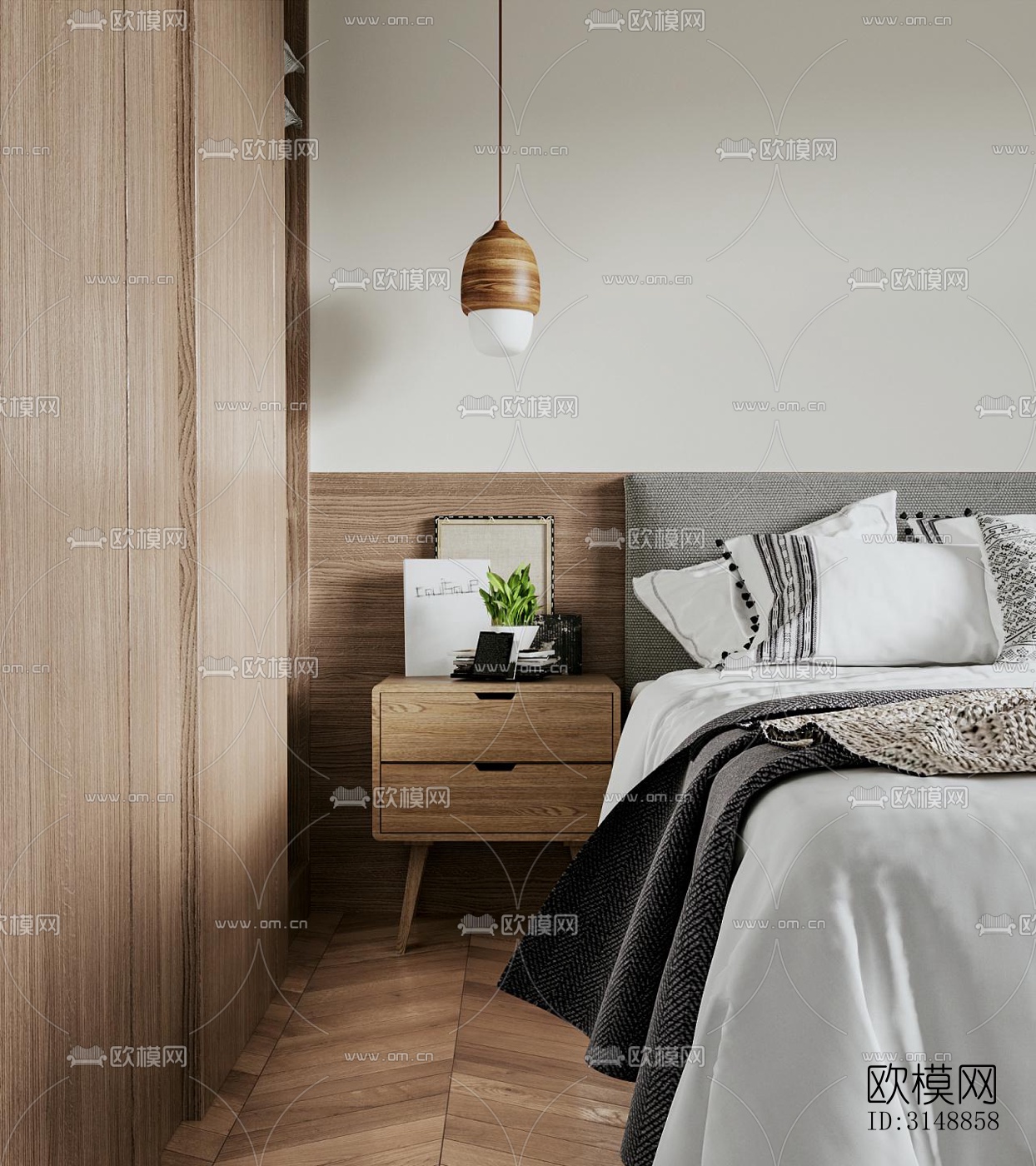 北欧平层效果图下载（渲染图12）