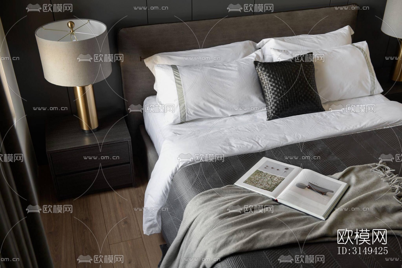 现代平层效果图下载（渲染图2）