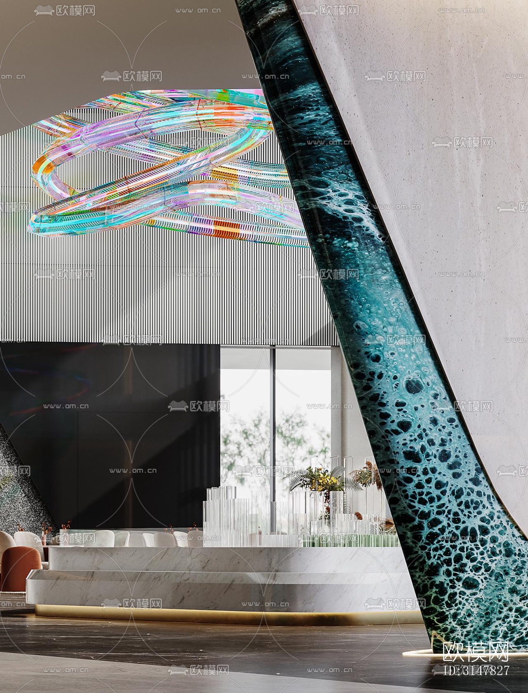 现代售楼处效果图下载（渲染图11）