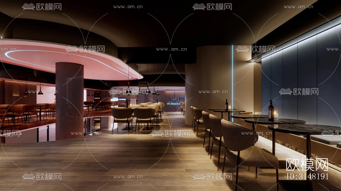 现代酒店民宿效果图下载（渲染图3）