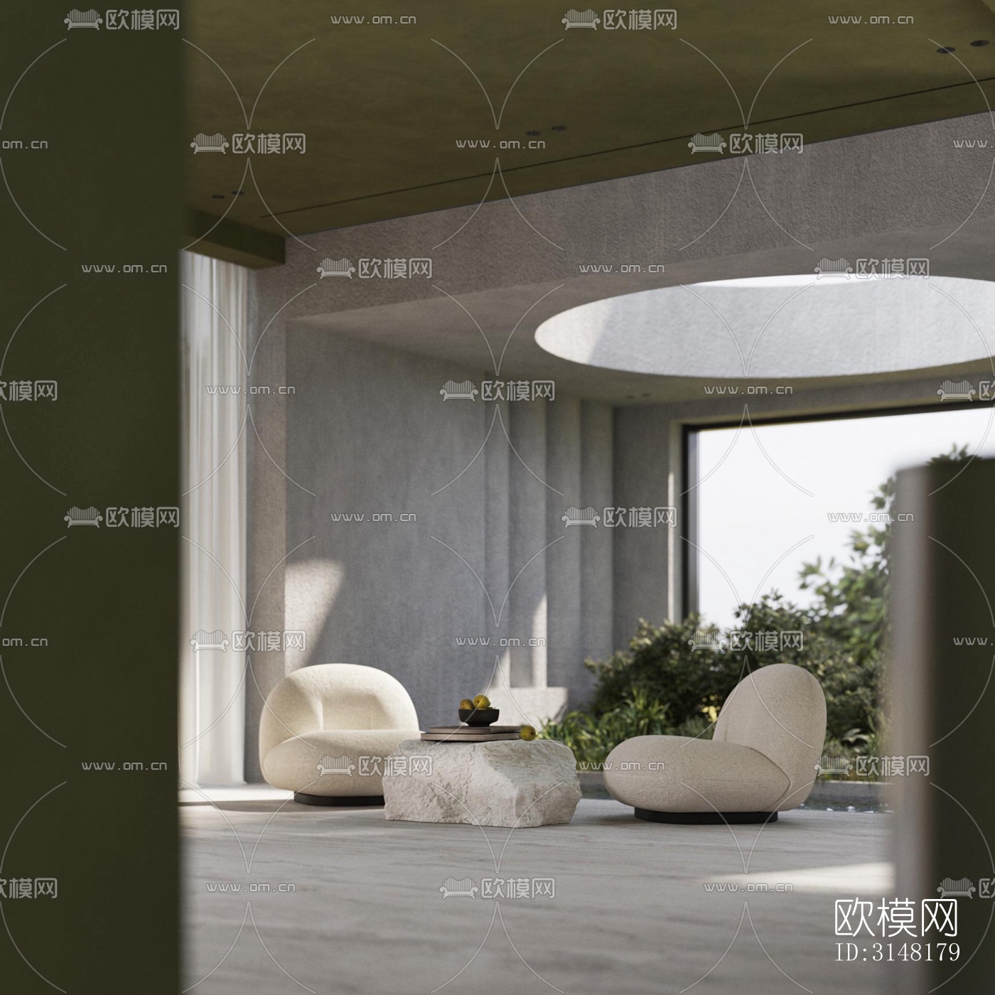 现代酒店民宿效果图下载（渲染图13）