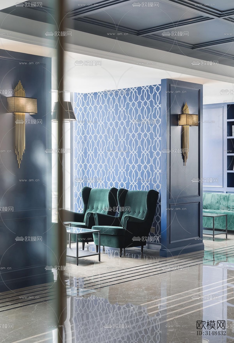 欧式养生会所效果图下载（渲染图12）