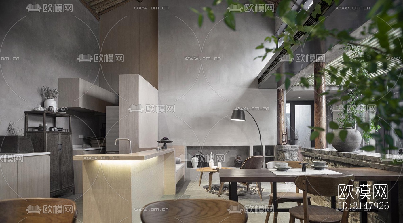 侘寂酒店民宿效果图下载（渲染图15）