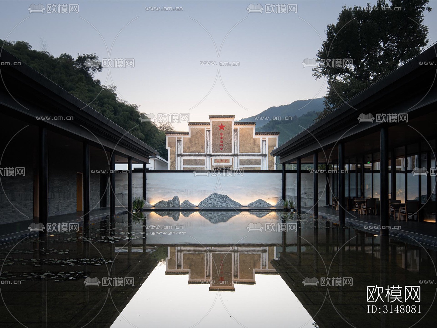 现代酒店民宿效果图下载（渲染图10）