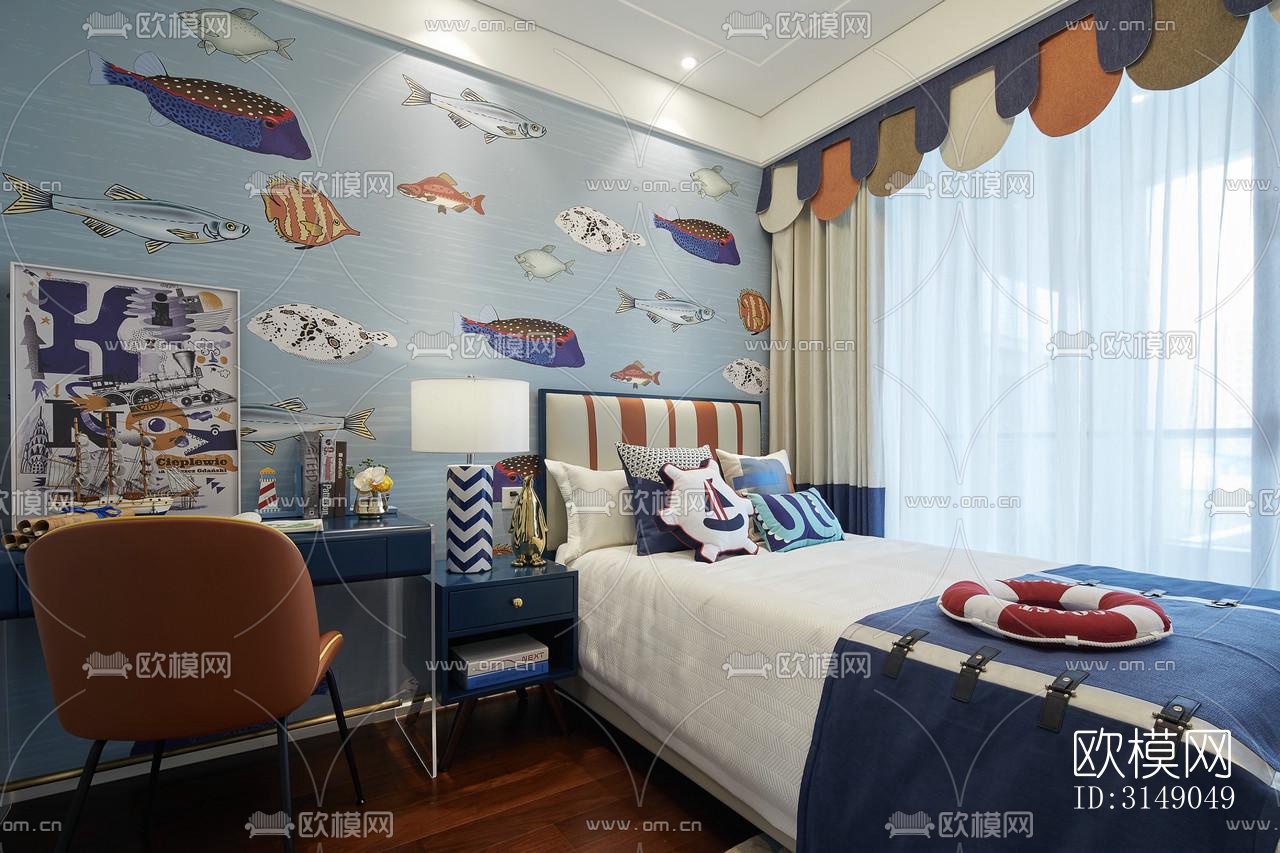 欧式平层效果图下载（渲染图9）