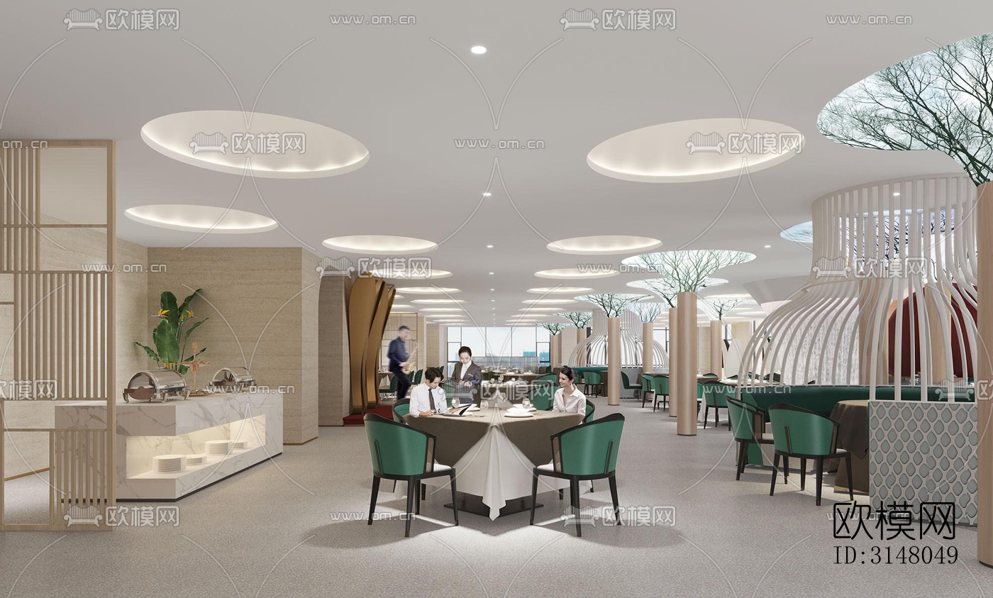 现代酒店民宿效果图下载（渲染图2）