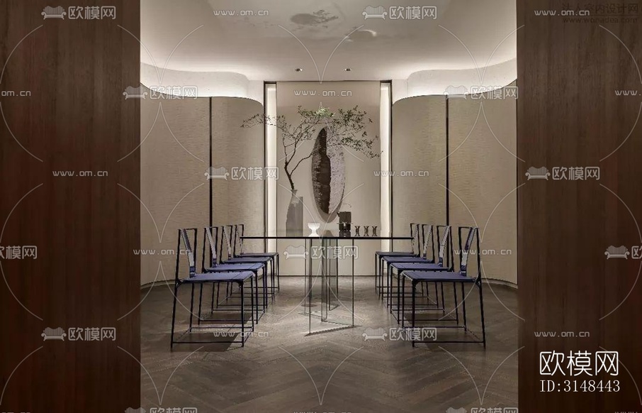 现代养生会所效果图下载(渲染图6)