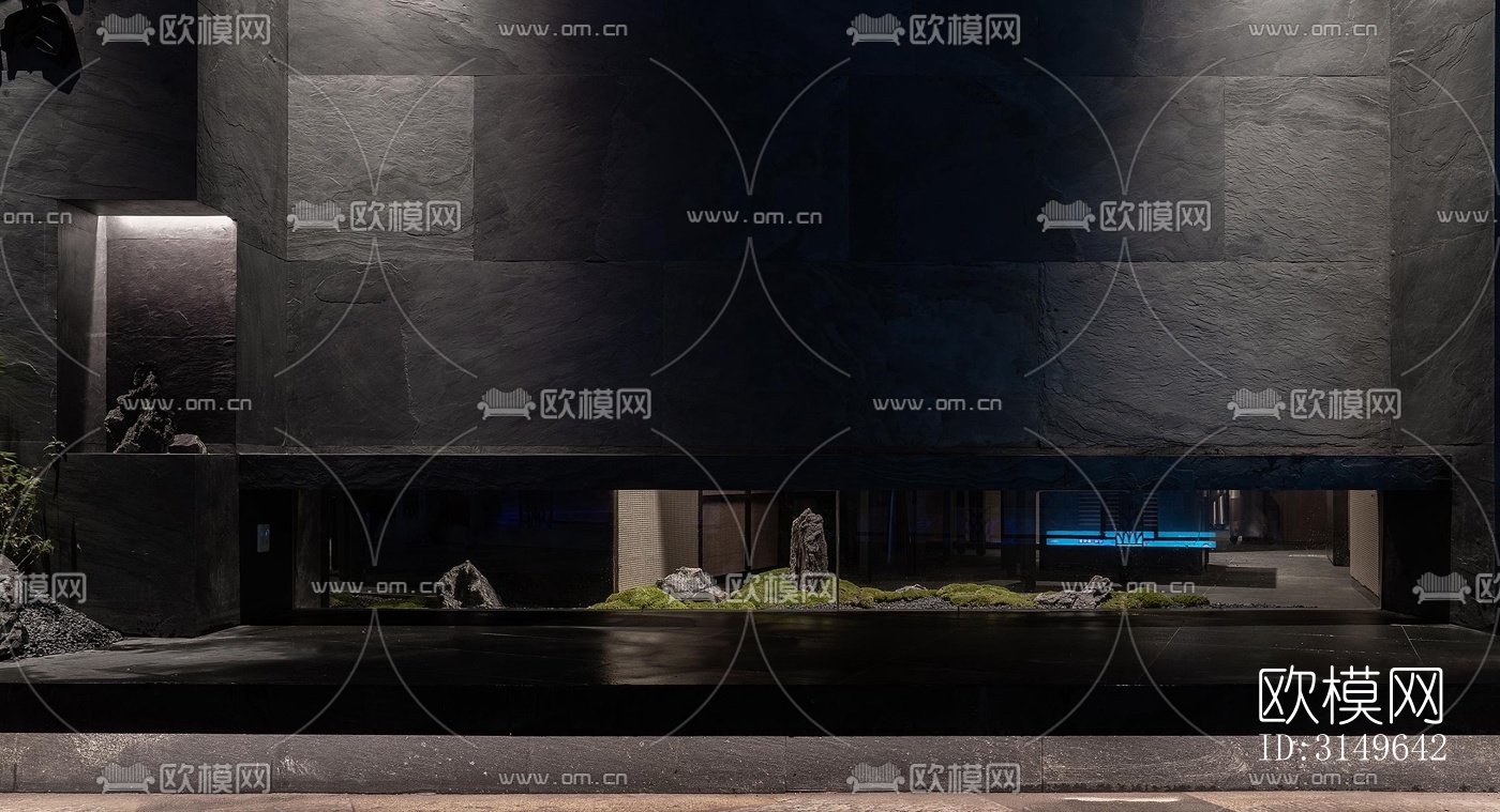 高级灰商业建筑效果图下载（渲染图4）