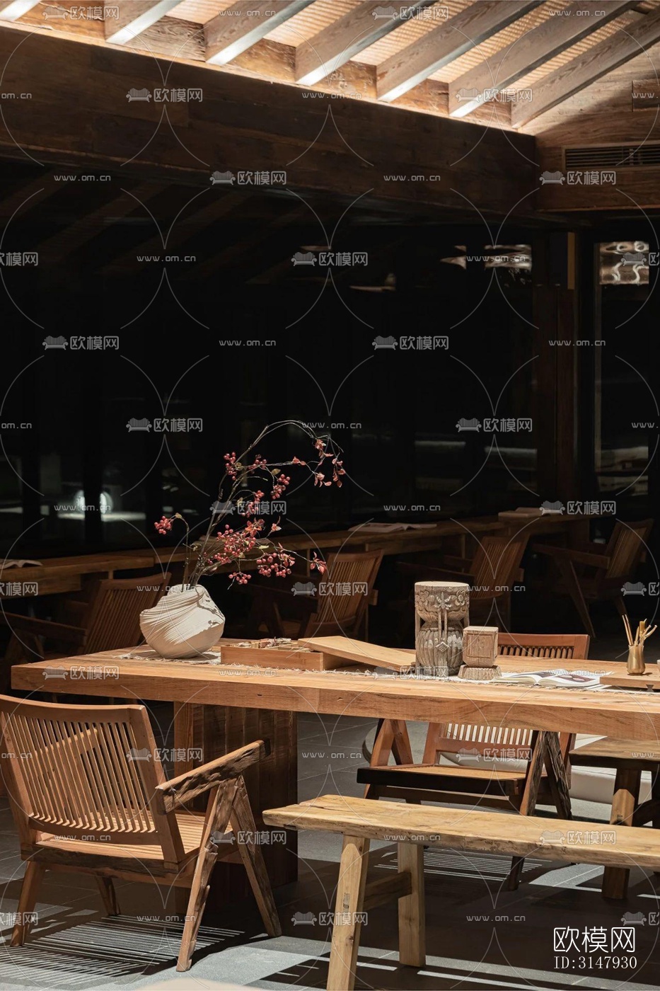 侘寂酒店民宿效果图下载（渲染图18）