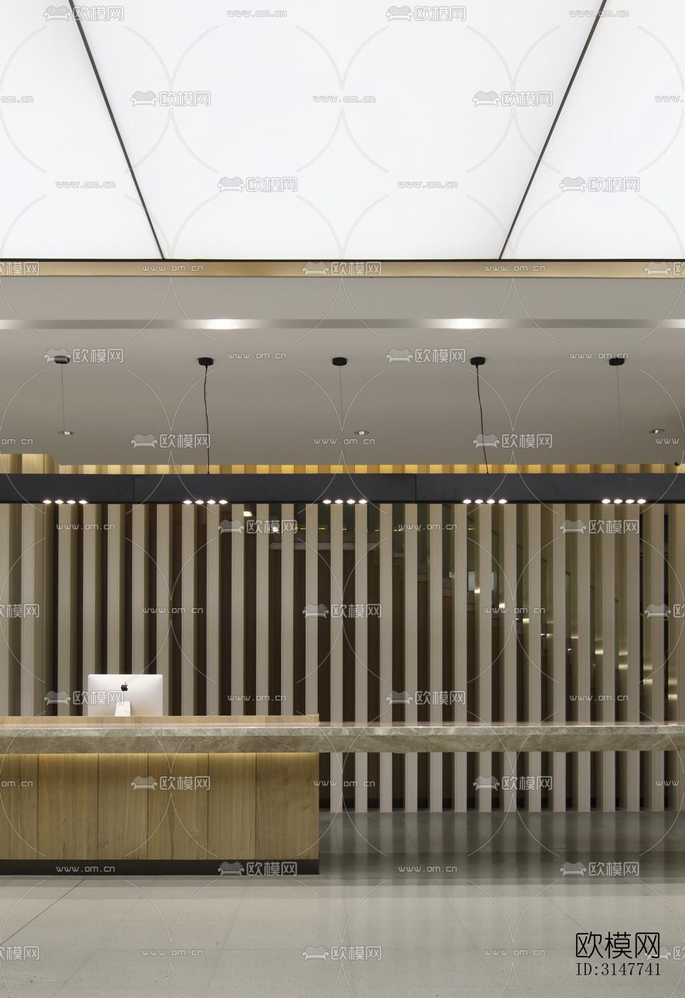 现代图书馆效果图下载（渲染图3）