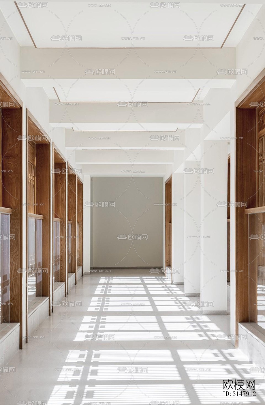 中式酒店民宿效果图下载（渲染图3）