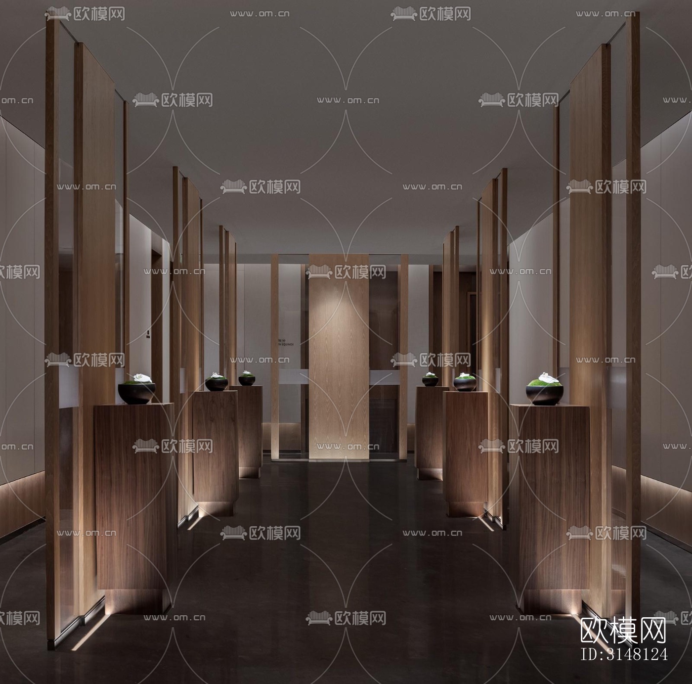 现代酒店民宿效果图下载（渲染图1）