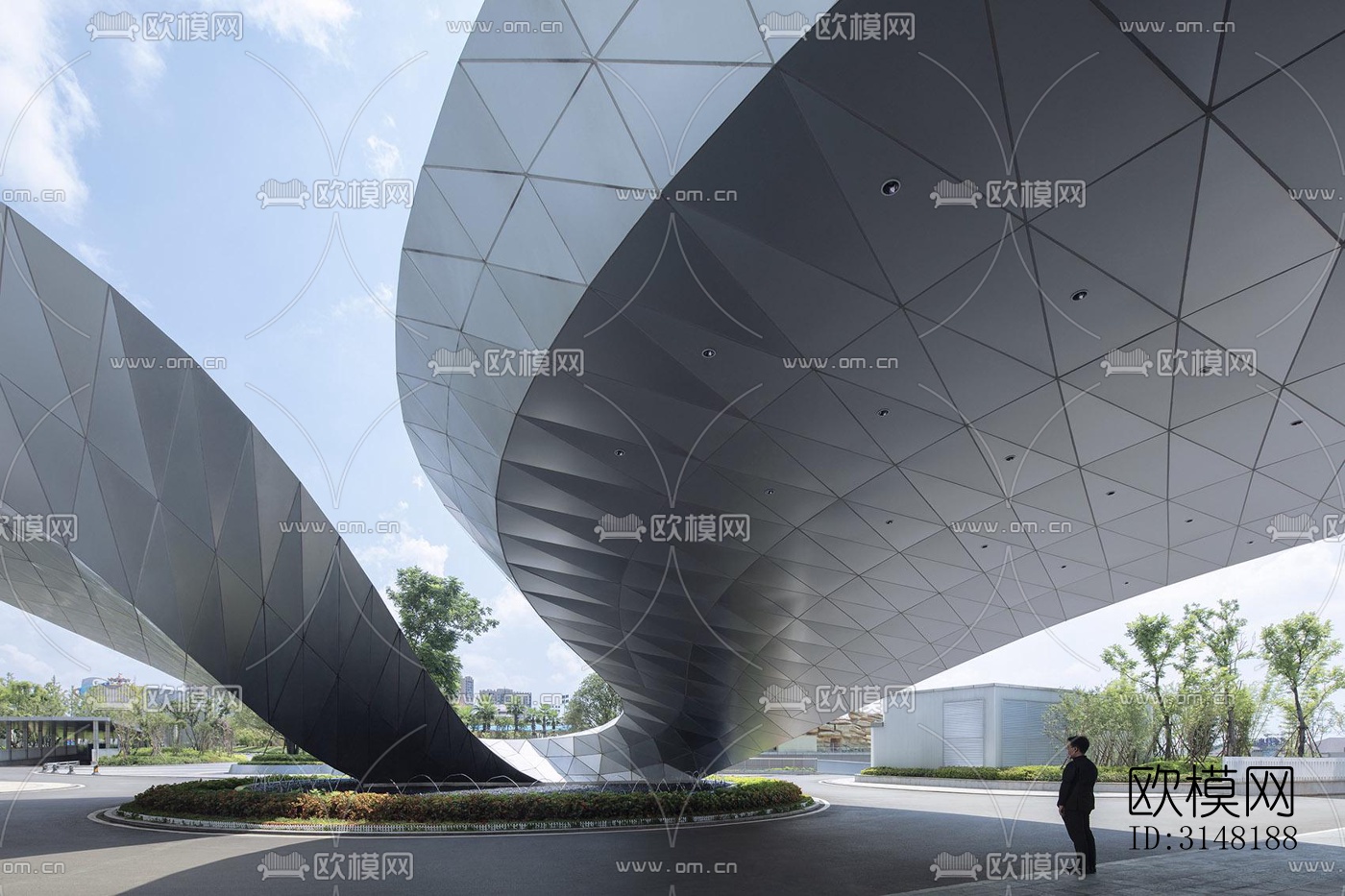 现代酒店民宿效果图下载（渲染图16）