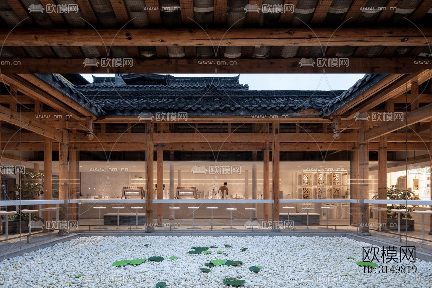 日式咖啡奶茶效果图下载（渲染图8）