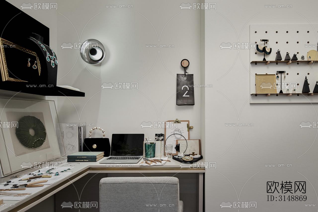 北欧平层效果图下载（渲染图8）