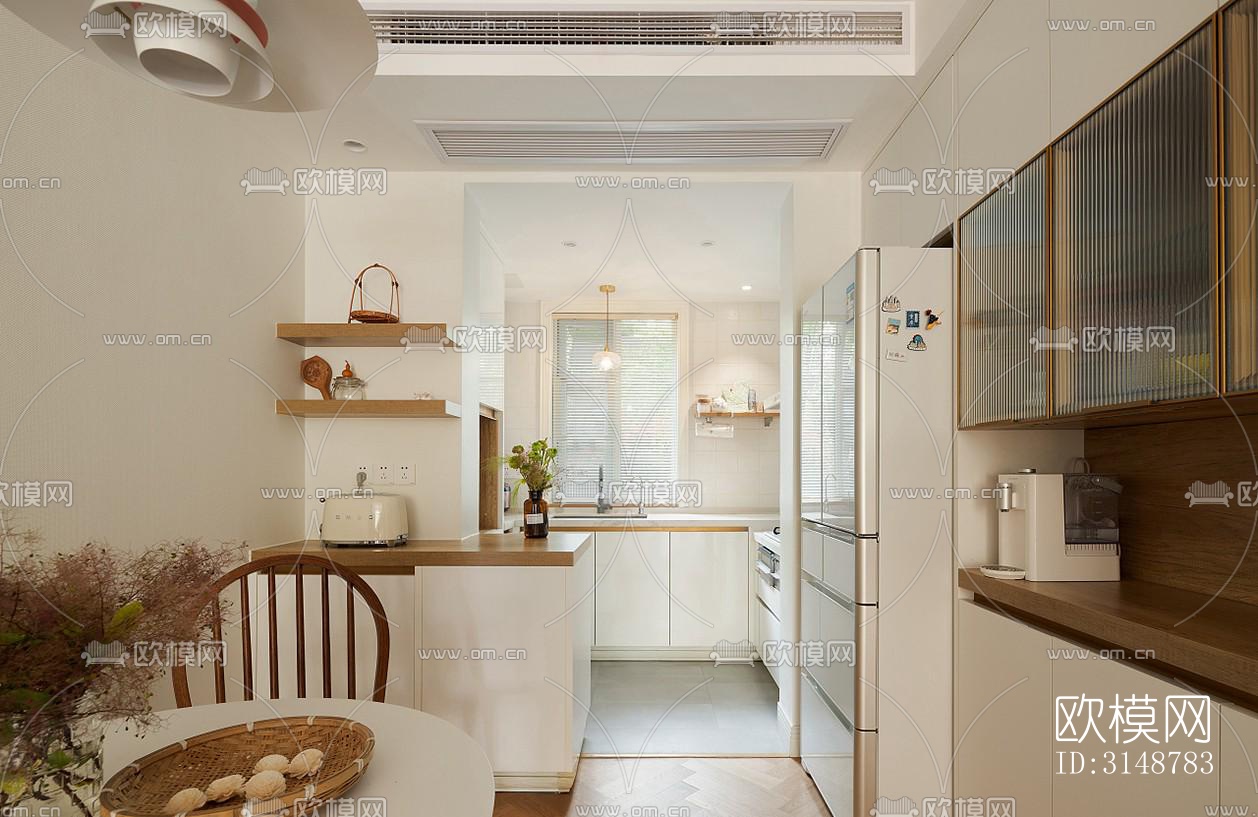 侘寂平层效果图下载（渲染图13）