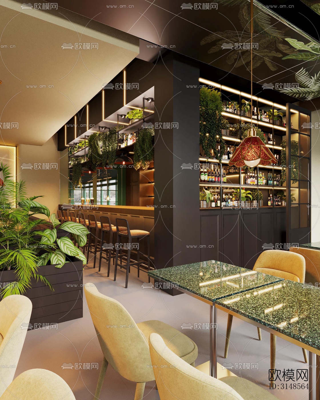 北欧酒吧效果图下载（渲染图12）