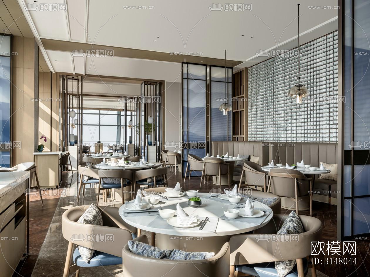 现代酒店民宿效果图下载（渲染图8）