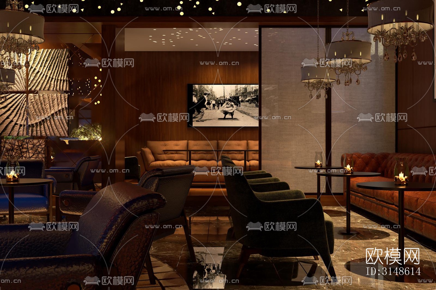 现代酒吧效果图下载（渲染图8）