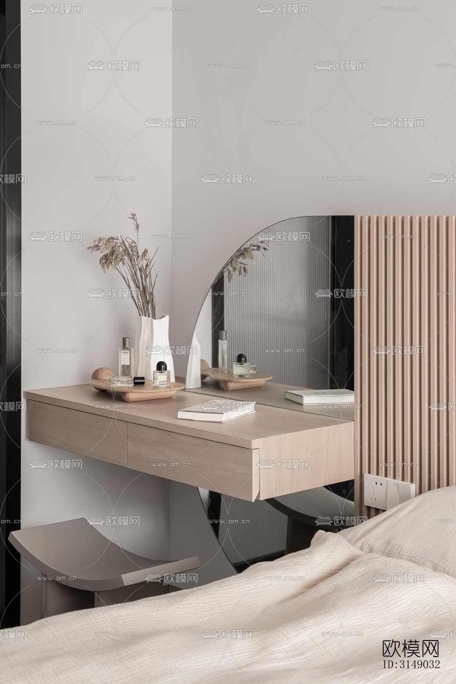 日式平层效果图下载（渲染图15）