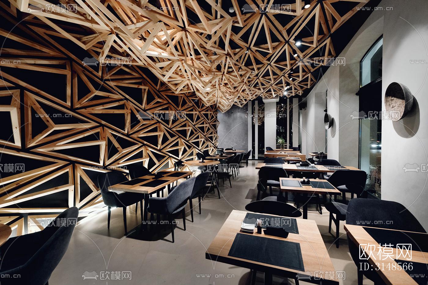 原木风酒吧效果图下载（渲染图7）