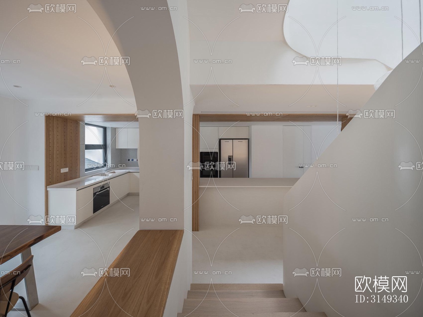 现代平层效果图下载（渲染图17）