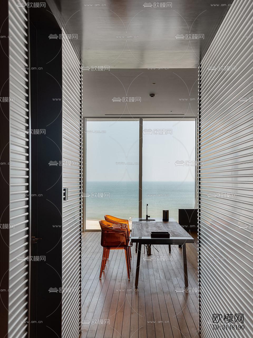 现代酒店民宿效果图下载（渲染图7）