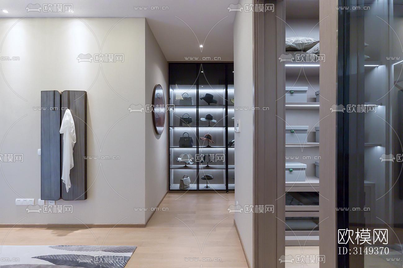 现代平层效果图下载（渲染图8）