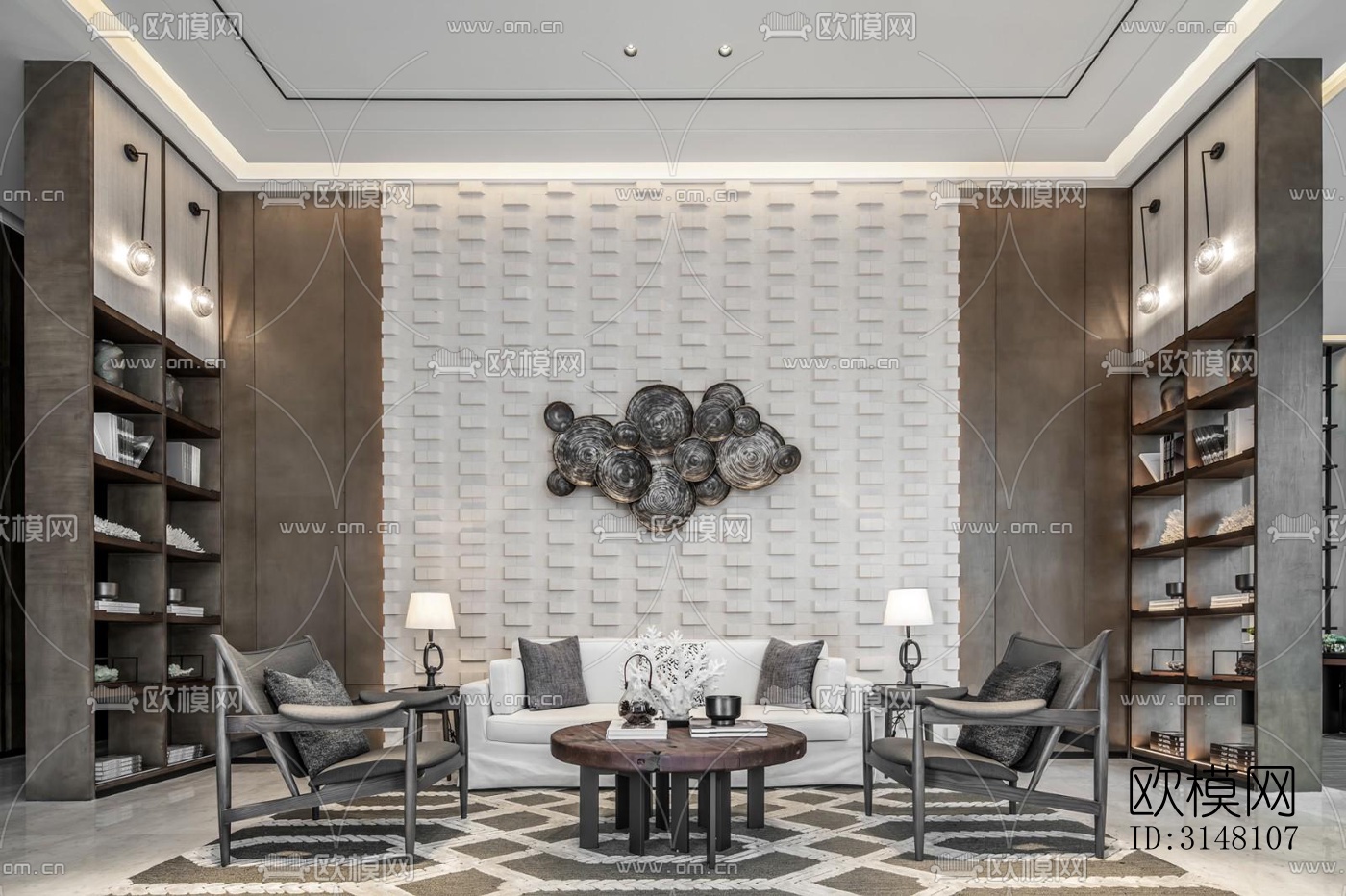 现代酒店民宿效果图下载（渲染图20）