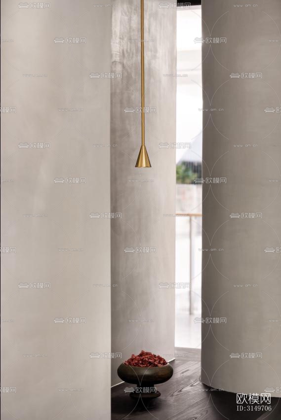 高级灰健身房效果图下载（渲染图16）