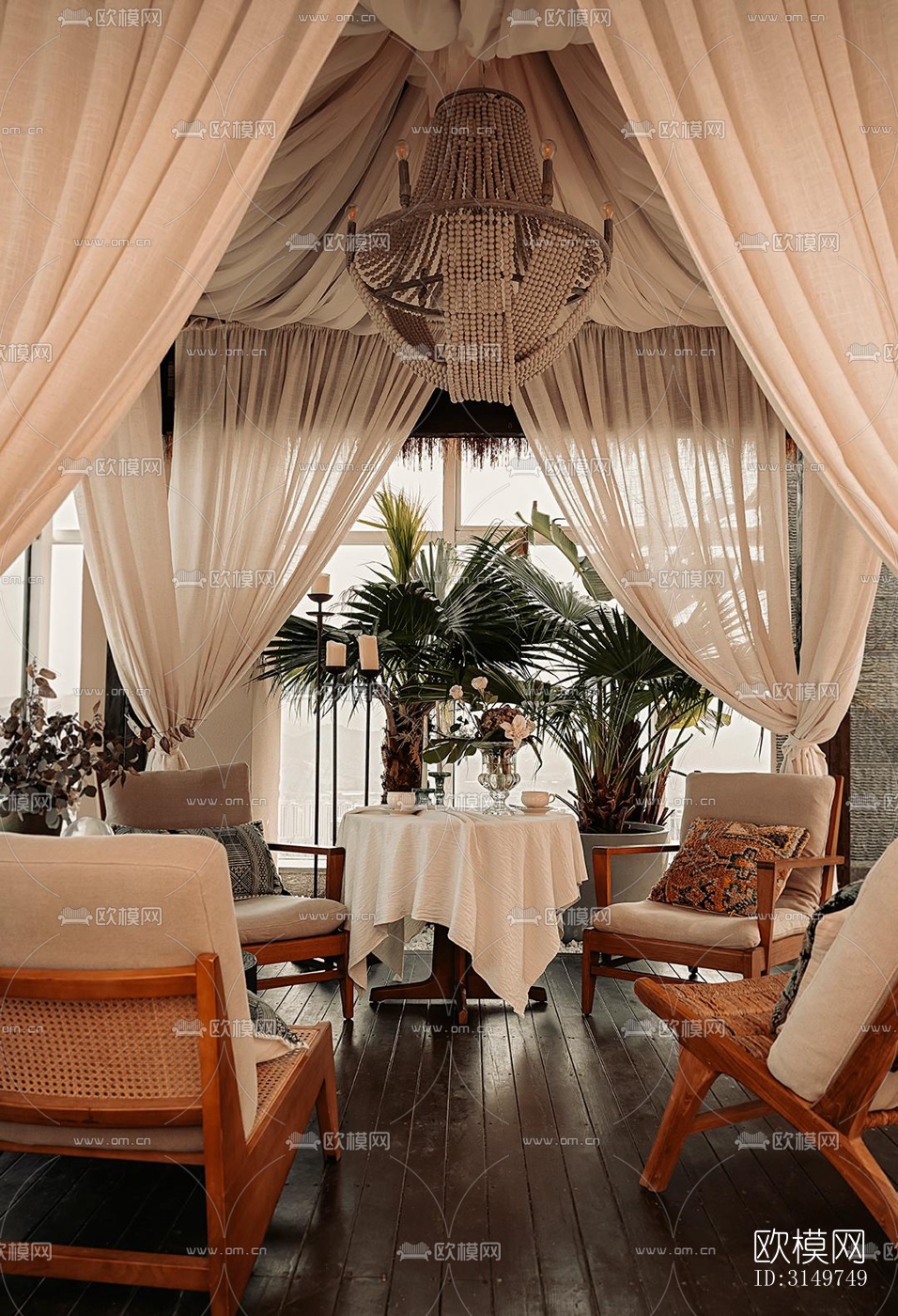 侘寂咖啡奶茶效果图下载（渲染图16）