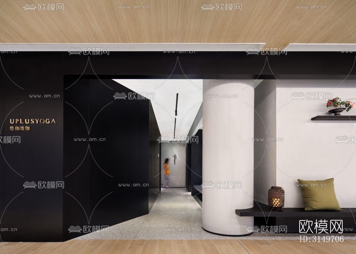 高级灰健身房效果图下载（渲染图2）