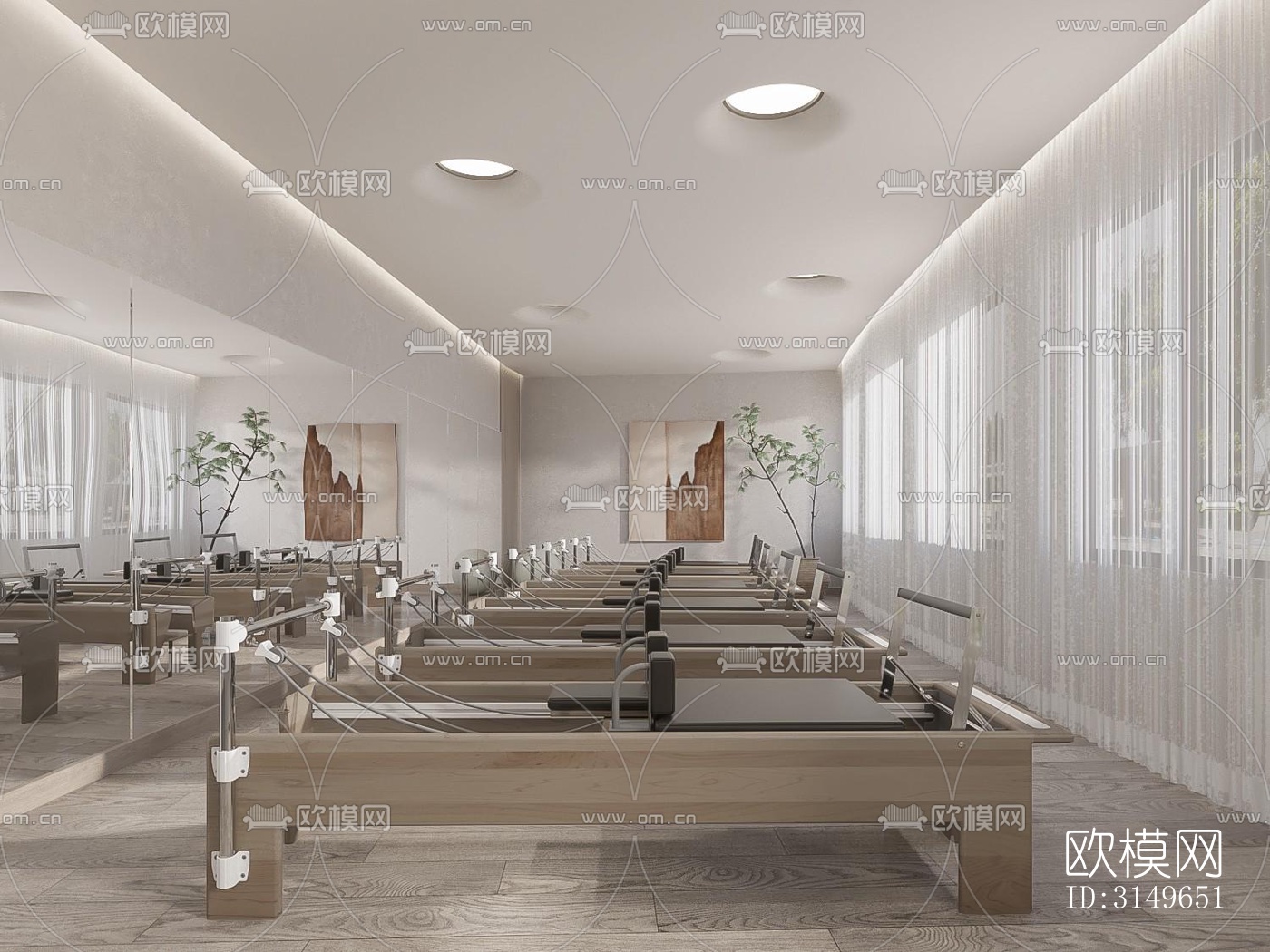 侘寂健身房效果图下载（渲染图4）